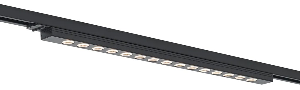 LED Candeeiro de teto moderno preto para sistema de calhas monofásico 15W 1170 lm 3000K - Iconic Tsiri Moderno
