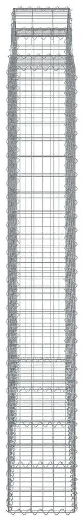 Cesto gabião arqueado 200x30x200/220 cm ferro galvanizado