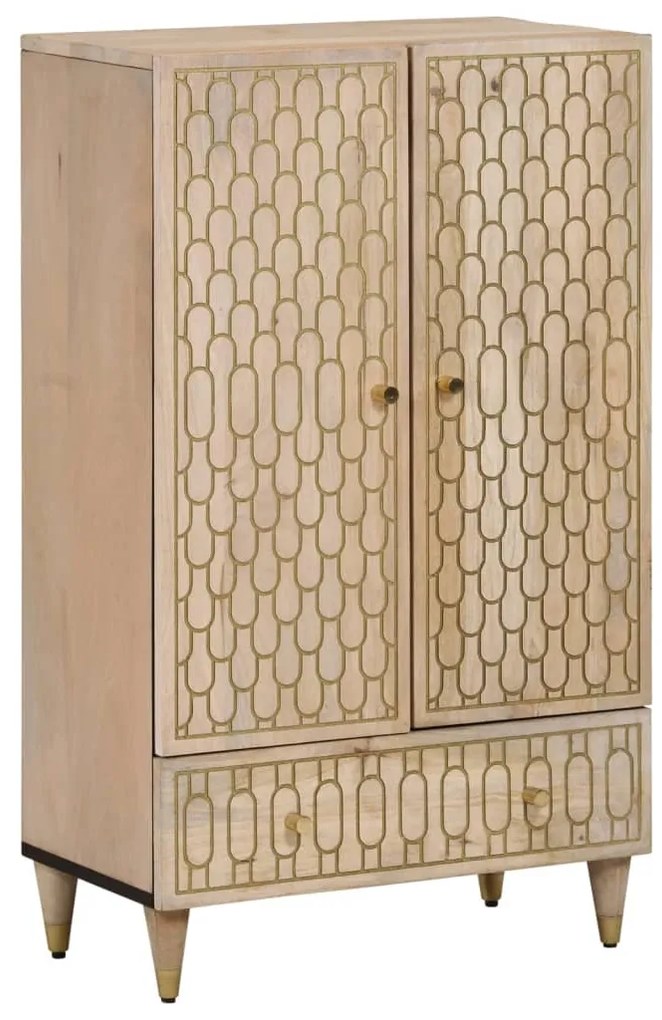 vidaXL Aparador alto 60x33x100 cm madeira de mangueira maciça