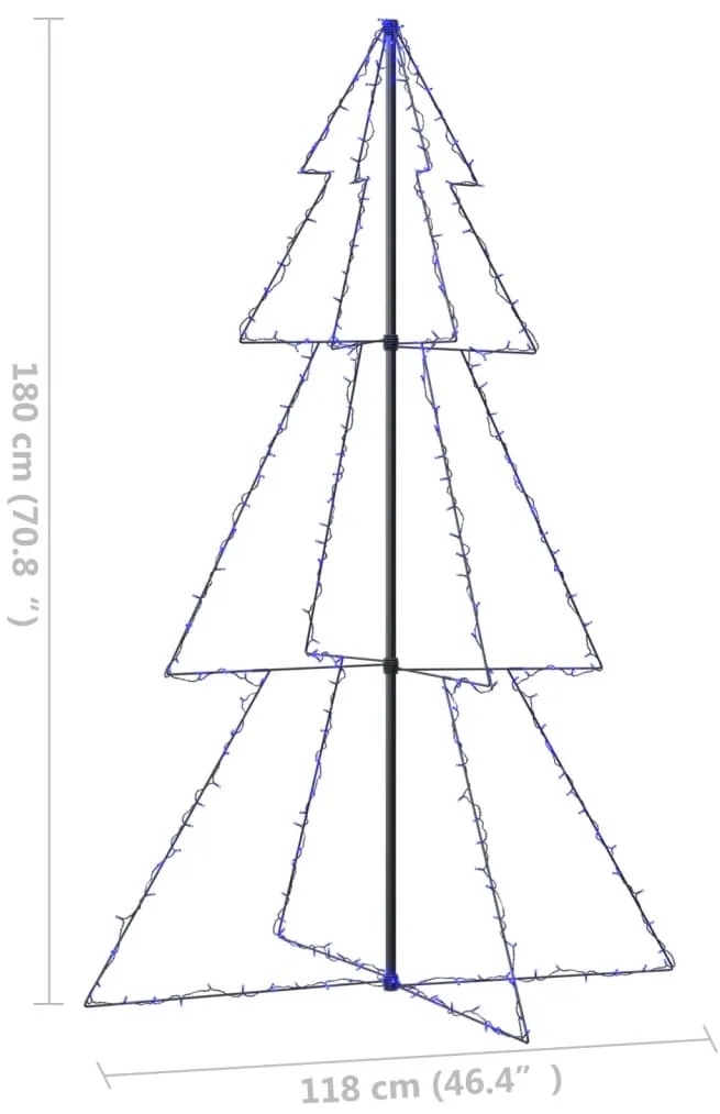 Árvore de Natal em cone 240 LEDs 118x180 cm interior e exterior