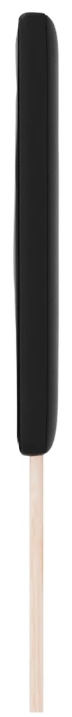 Cabeceira VidaXL Design Simples Preta 200 cm em Couro Sintético