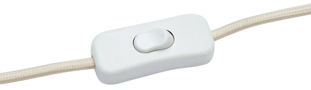 Candeeiro de Mesa Japandi Bege com Abajur de Linho - Timo