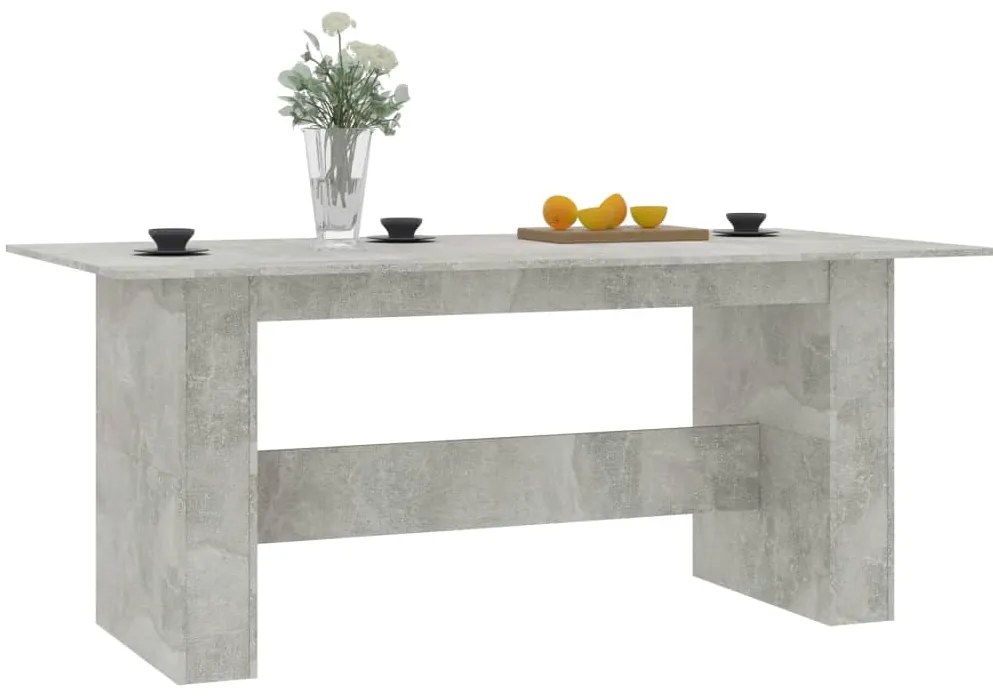 Mesa de jantar derivados de madeira cinzento cimento