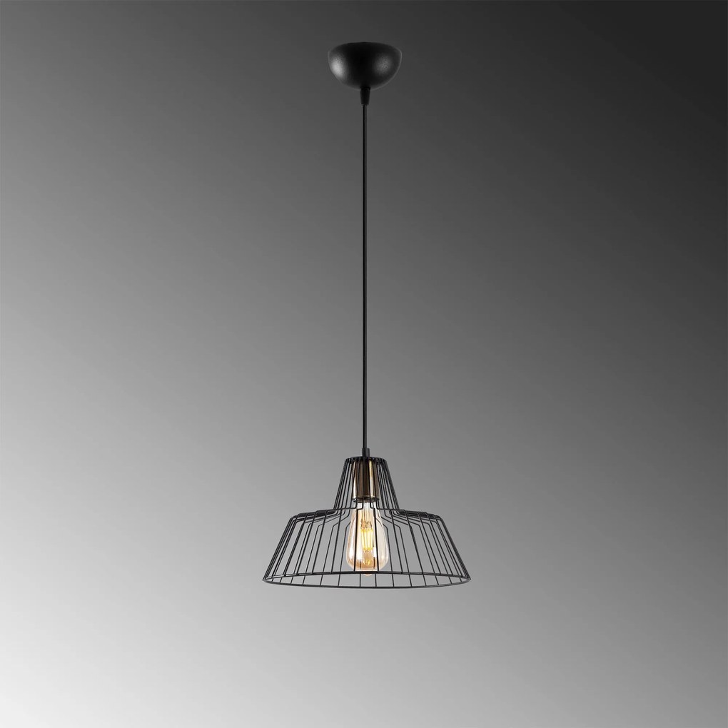 Chandelier Hakcu – Preto Antique – 30 x 30 x 116 cm