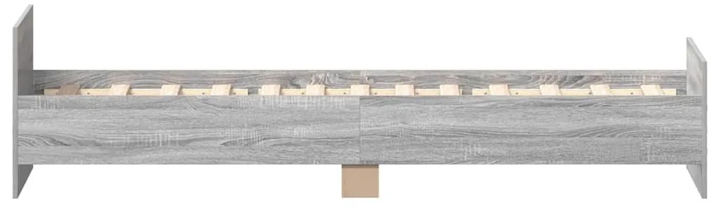 Estrutura cama 90x190 cm derivados de madeira cinzento sonoma