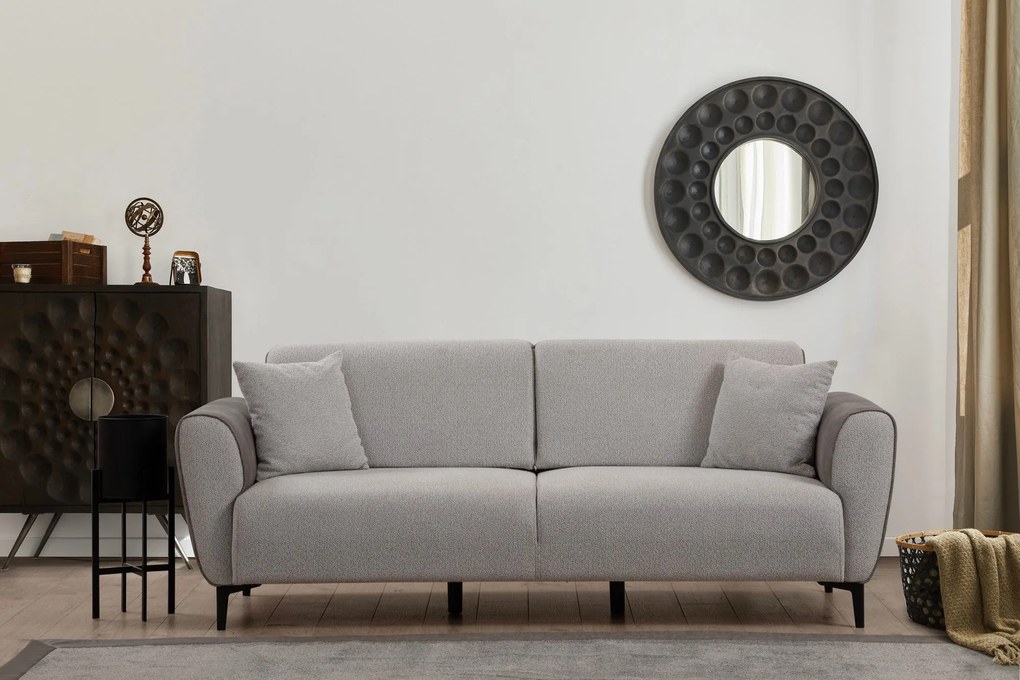 Sofá-Cama 3 Lugares Aren – Cinzento – 215x85x85 cm
