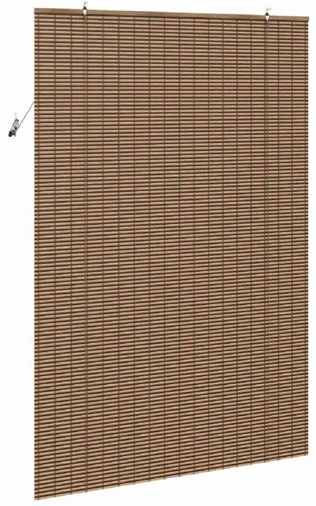 Persiana de Janela com cortinas Manual Castanho 150 x 220 cm Bambu