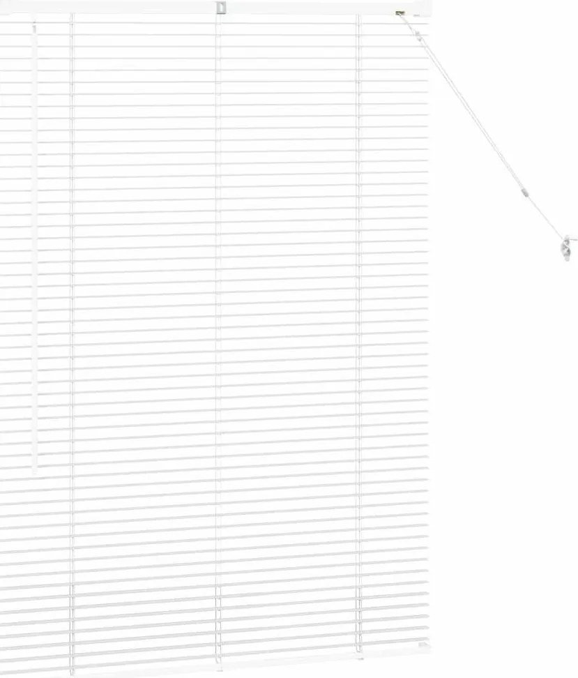 Persiana de Janela com cortinas Outros Manual Branco 80 x 130 cm Alumí