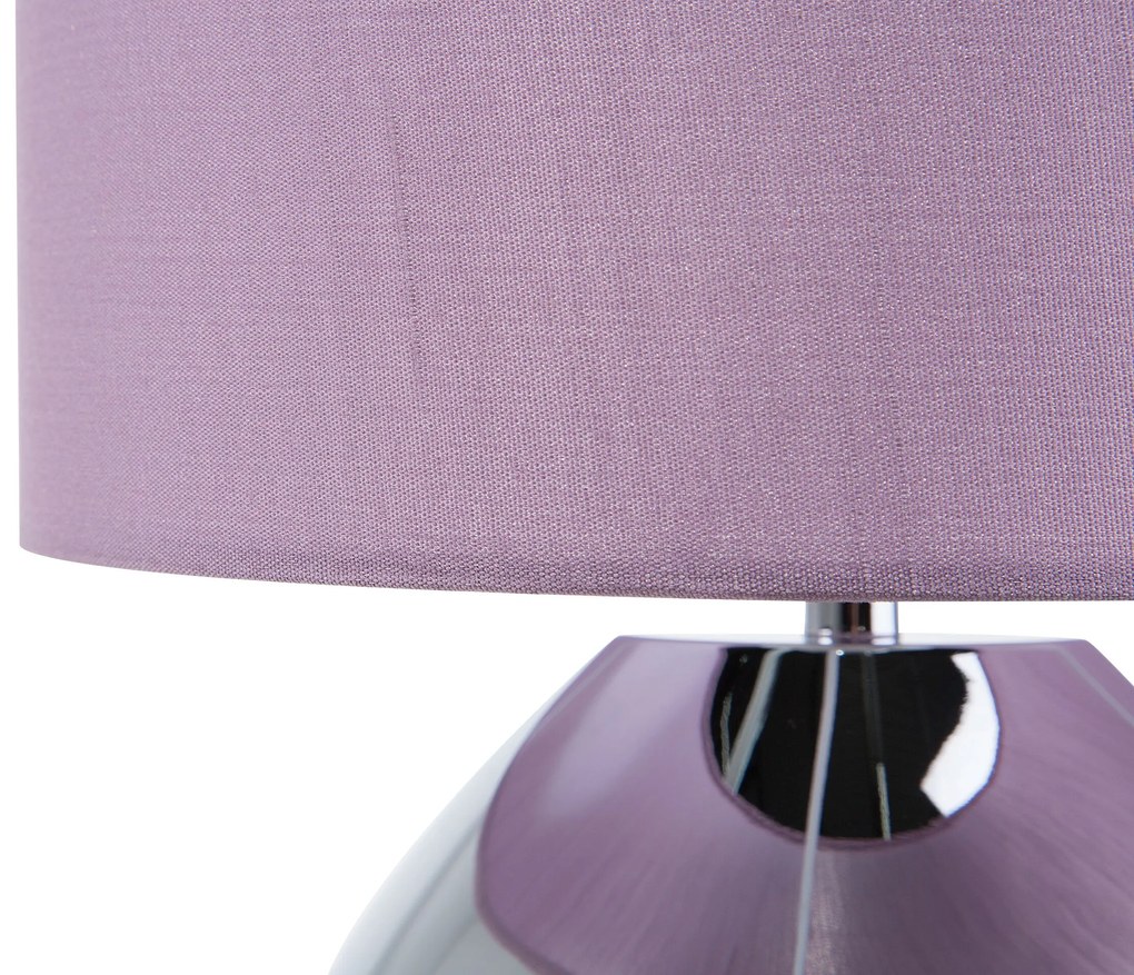 Candeeiro de mesa 33 cm violeta RONAVA Beliani