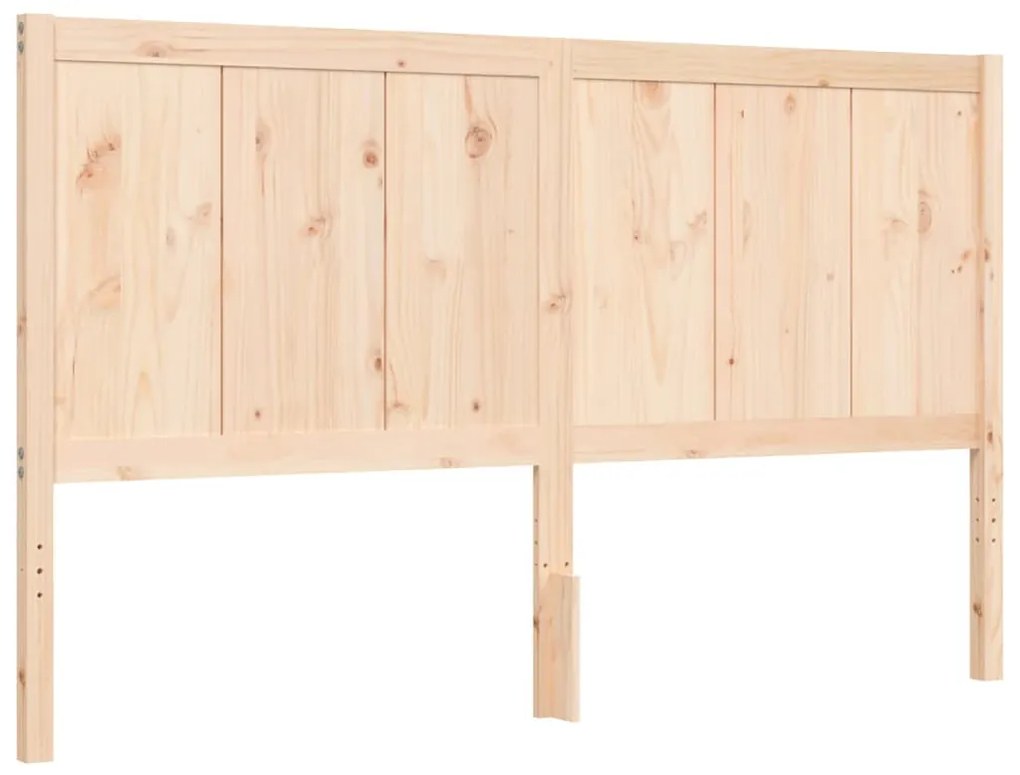 Cama sem colchão 160x200 cm madeira de pinho maciça