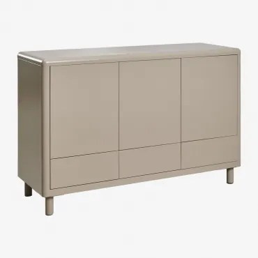 Aparador 120x40 Cm Em Aço Michigan Moka Brown - Sklum