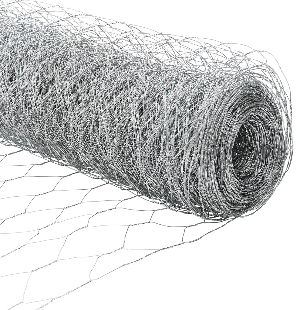 Postes de Cerca vidaXL 11 pcs Canal U 80 cm Aço Galvanizado, Cerca Hex