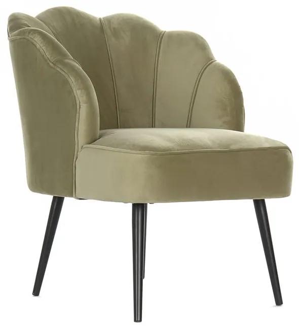 Cadeira com braços DKD Home Decor Verde Poliéster Madeira MDF (67 x 67 x 83 cm)