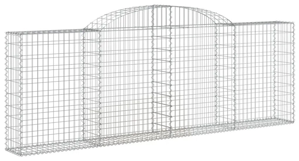 Cestos gabião arqueados 5pcs 300x30x100/120cm ferro galvanizado