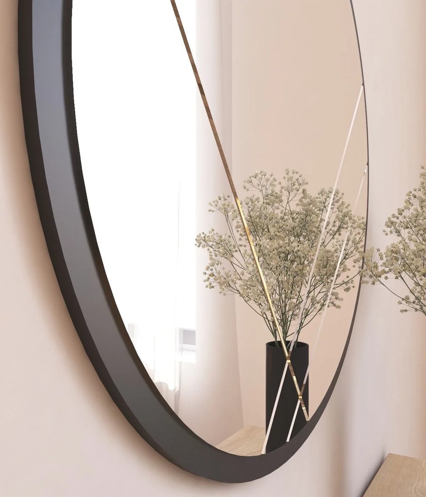 Espelho Gabel – Preto – 60 cm x 60 cm x 2,2 cm