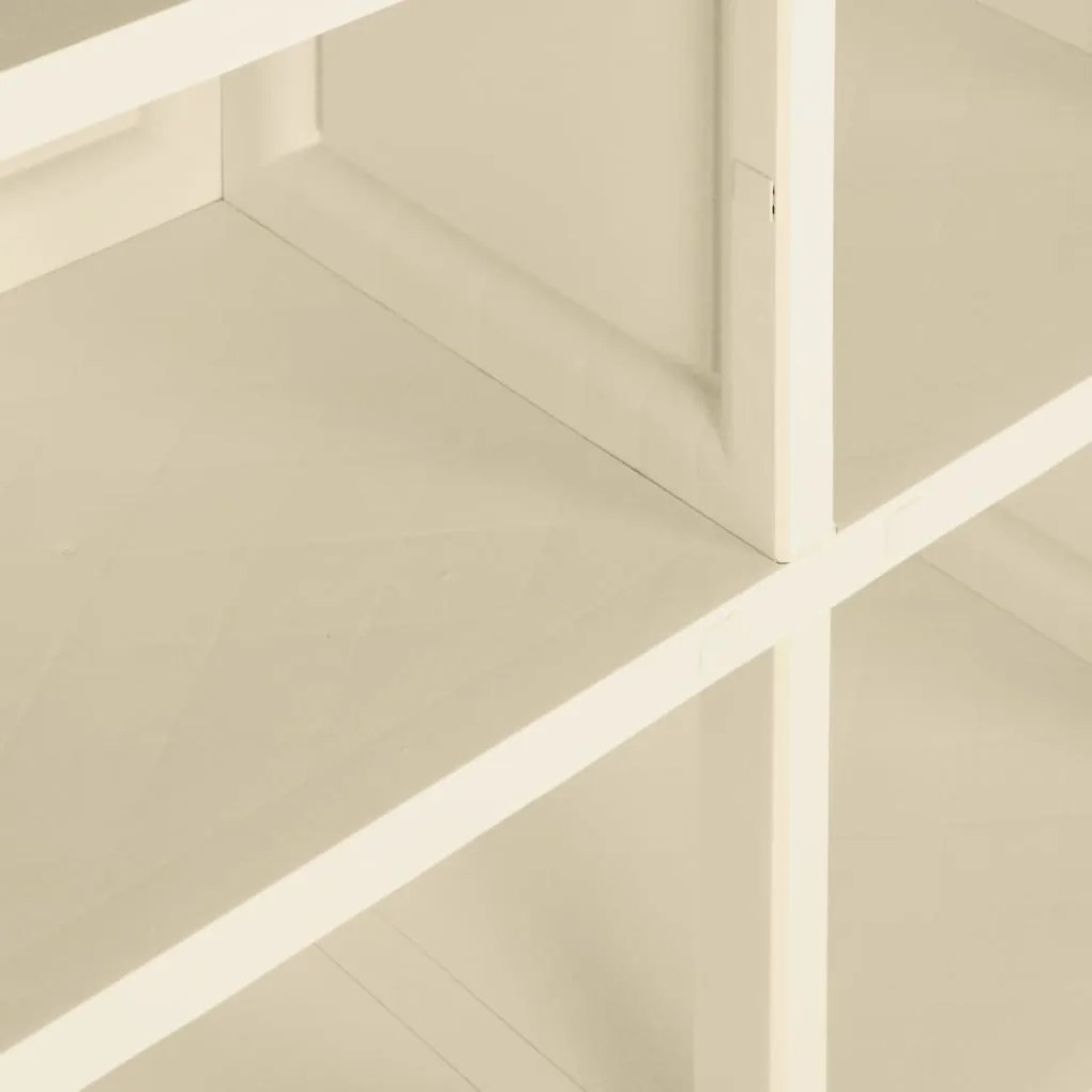 Armário de plástico 79x43x125 cm design de madeira branco nata