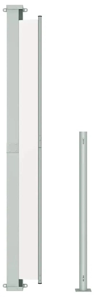 Toldo lateral retrátil para pátio 180x300 cm creme