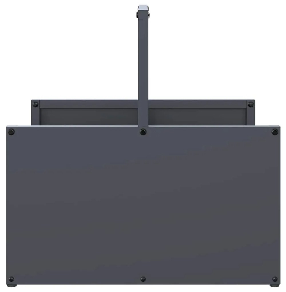 Suporte para lenha 40x40x40 cm aço laminado a frio antracite