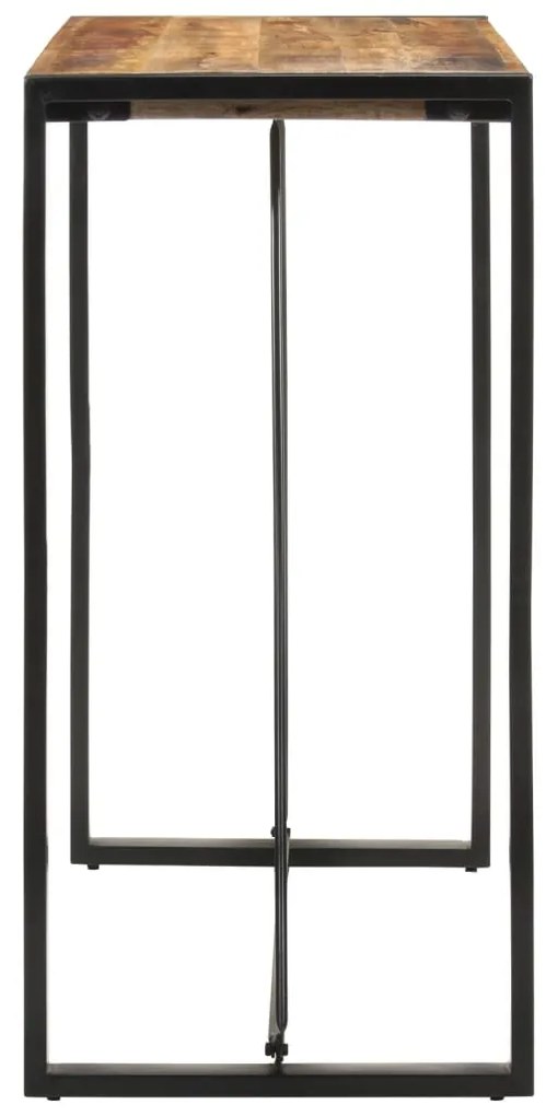 Mesa de bar 110x55x110 cm madeira de mangueira áspera maciça