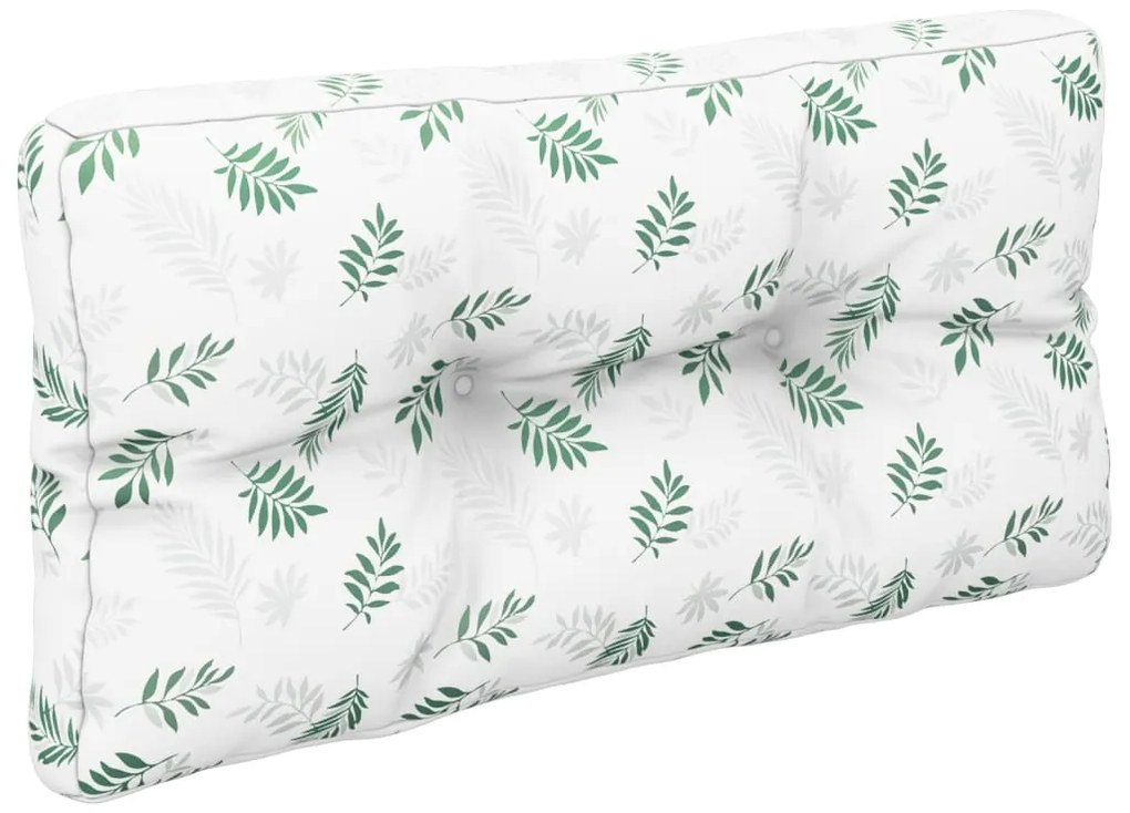 Almofadões para sofás de paletes 2 pcs tecido padrão de folhas