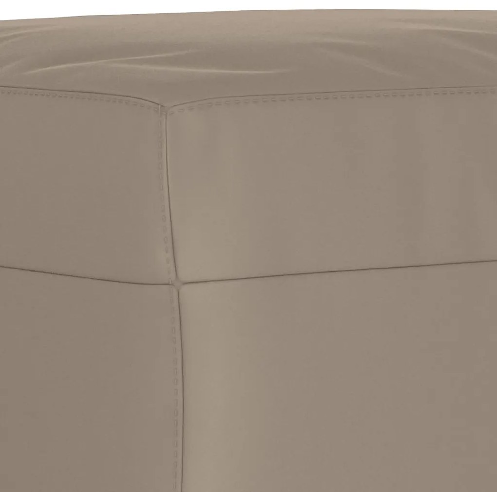 3 pcs conjunto sofás c/ almofadas microfibra cinza-acastanhado
