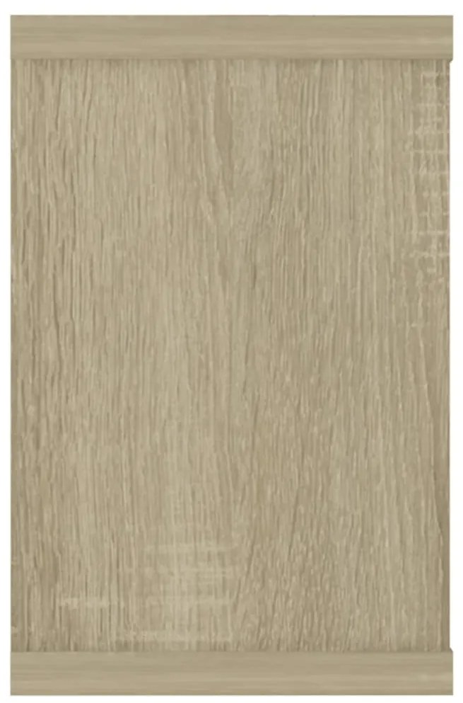 Prateleiras parede forma de cubo 2 pcs carvalho sonoma