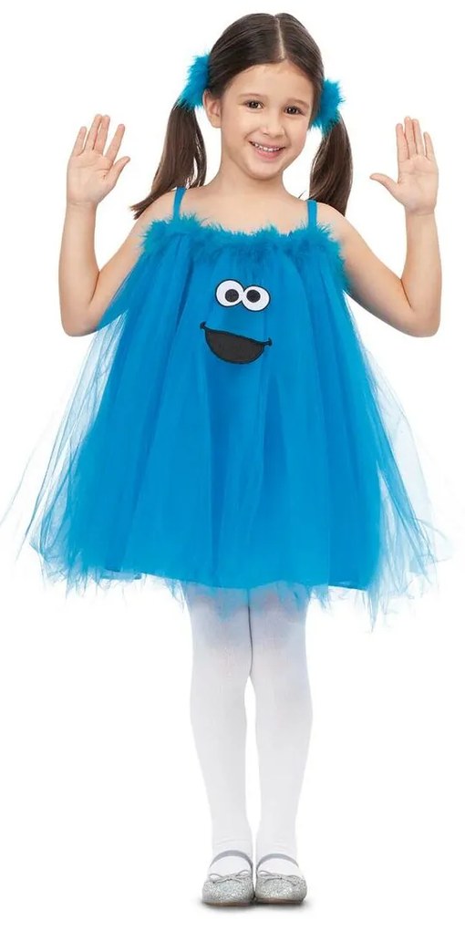 Fantasia para Crianças My Other Me Cookie Monster Sesame Street Azul (2 Peças) 5-6 Anos