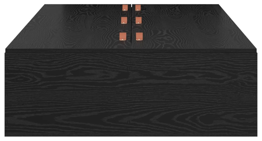 Estrutura de Cama com Armazenamento vidaXL Carvalho Preto 100x200 cm