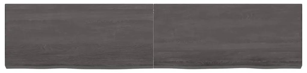 Prateleira de parede 180x40x6 cm carvalho tratado cinza-escuro