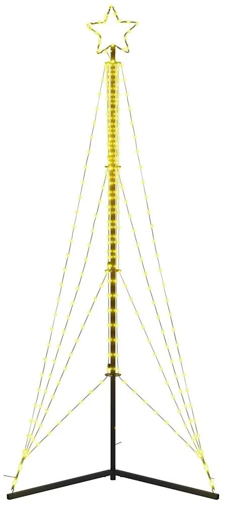 LED Árvore de Natal 483 LEDs Branco Quente 240 cm