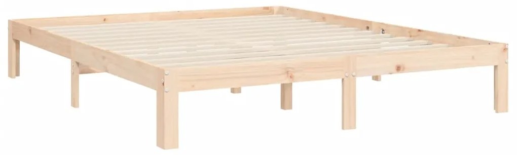 Cama sem colchão 160x200 cm madeira de pinho maciça