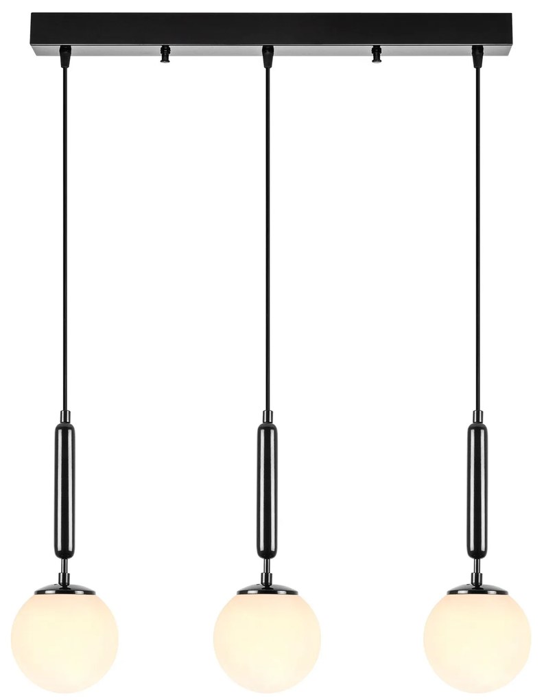 Candeeiro Suspenso King – Preto e Branco – 62 x 15 x 134 cm