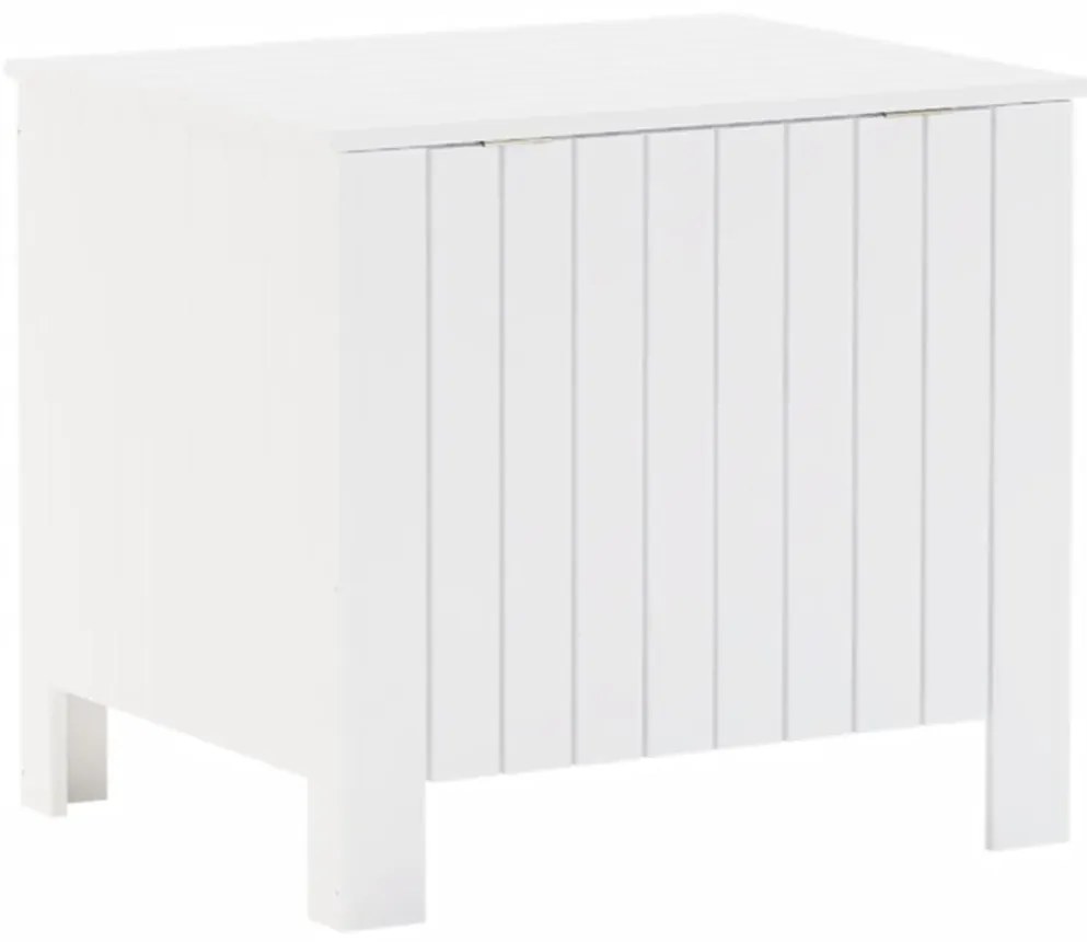 Caixa de arrumação c/ tampa RANA 60x49x54cm pinho maciço branco