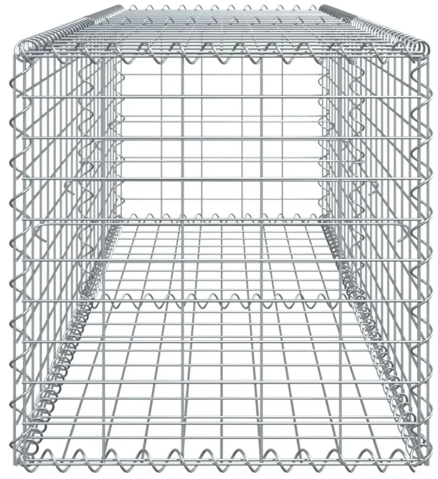 Cesto gabião com cobertura 200x50x50 cm ferro galvanizado