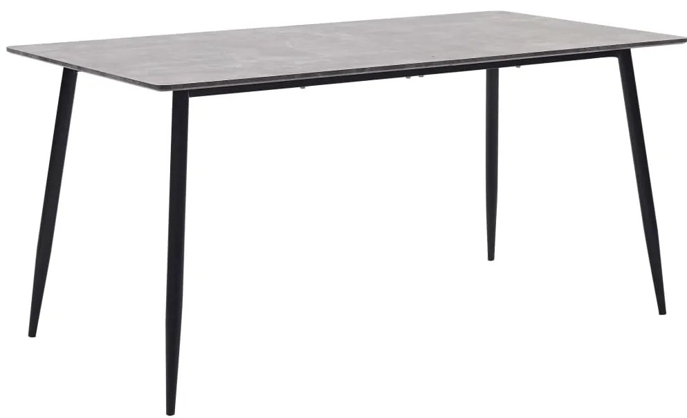 vidaXL Mesa de jantar 140x70x75 cm MDF cinzento