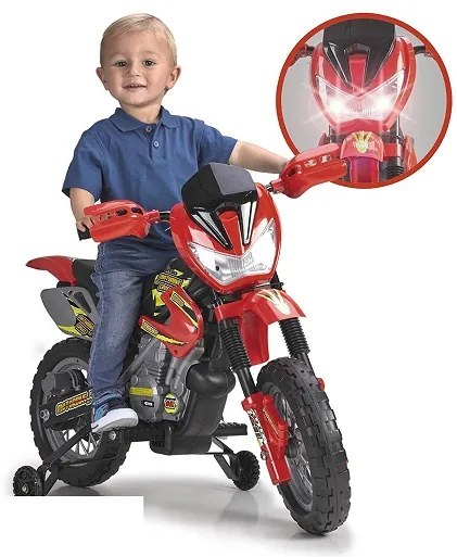 MOTO CROSS BATERIA 6V FEBER - FE11250 VERMELHA