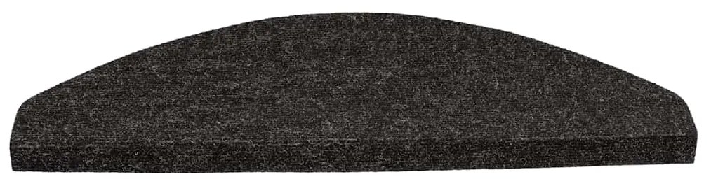 Tapetes de escada adesivos 30 pcs 65x22,5x3,5 cm antracite