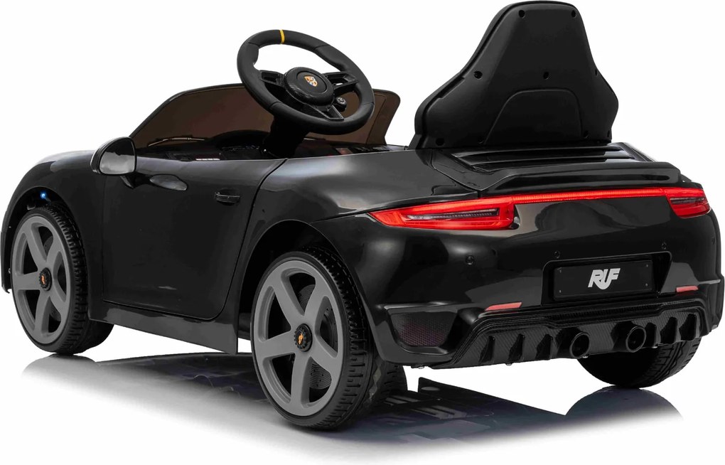 Carro elétrico para crianças RUF GT 12V,com portas rebatíveis, comando remoto, luzes LED dianteiras e traseiras, entrada USB/Aux, bateria de lítio, li