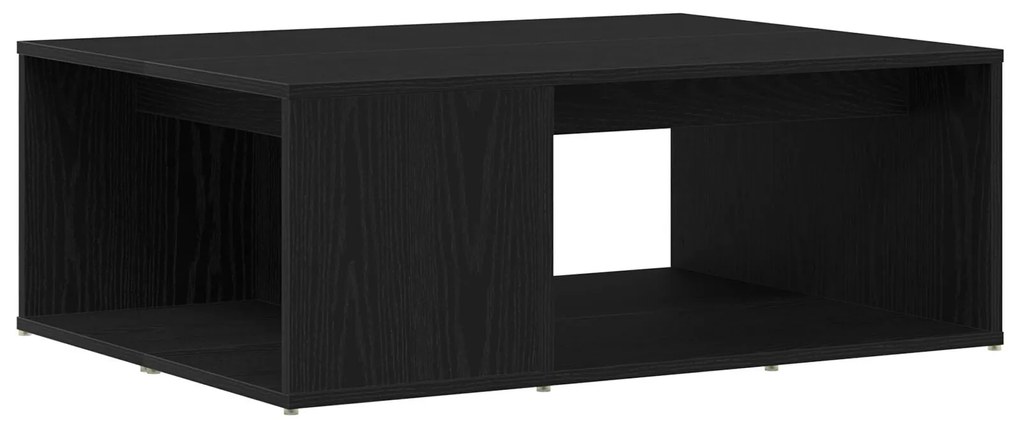Mesa de Centro Carvalho Preto 90x67x33 cm Madeira de Engenharia
