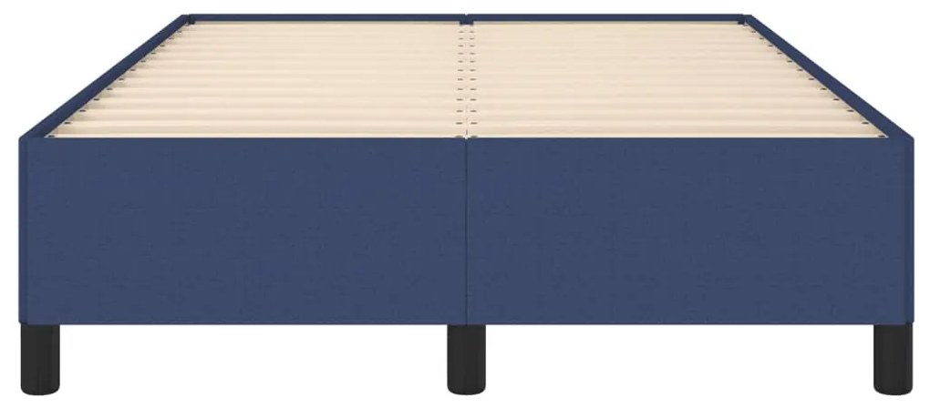 Estrutura de cama sem colchão 120x190 cm tecido azul