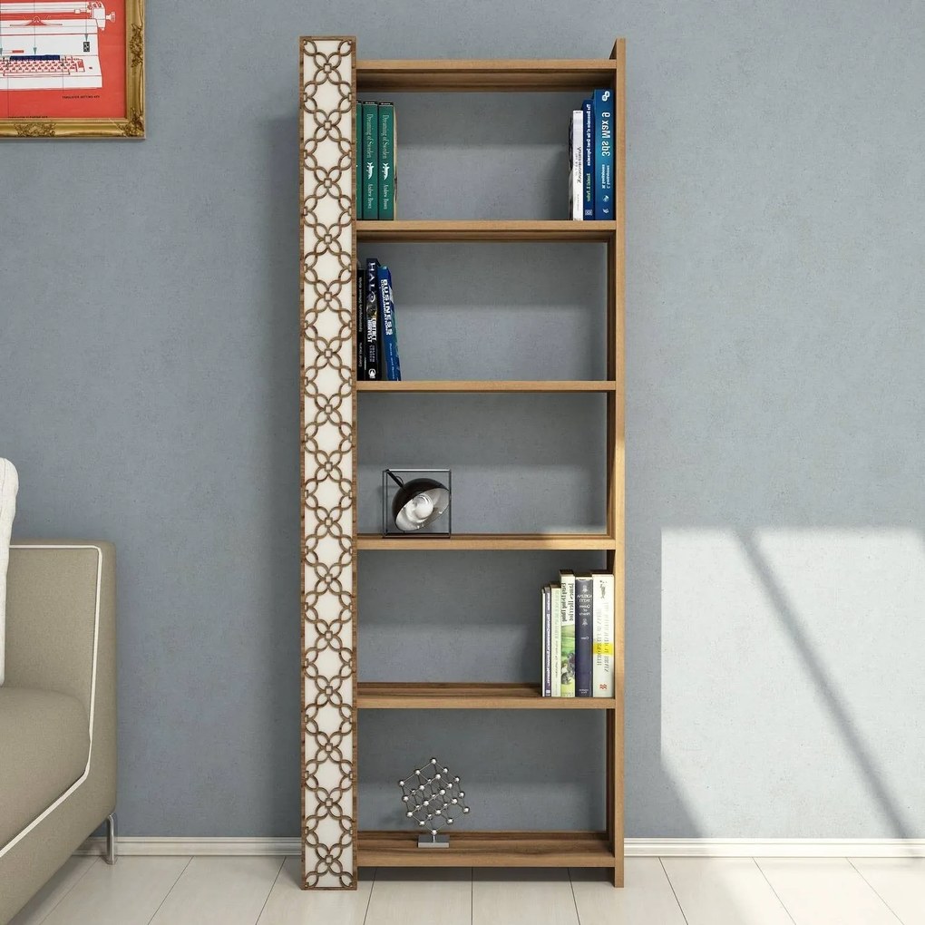 Estante City – Nogueira – 64,6 cm x 170 cm x 24,2 cm