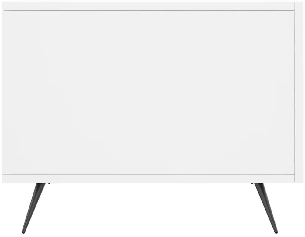 Mesas de centro 2 pcs 50x50x40 cm madeira processada branco