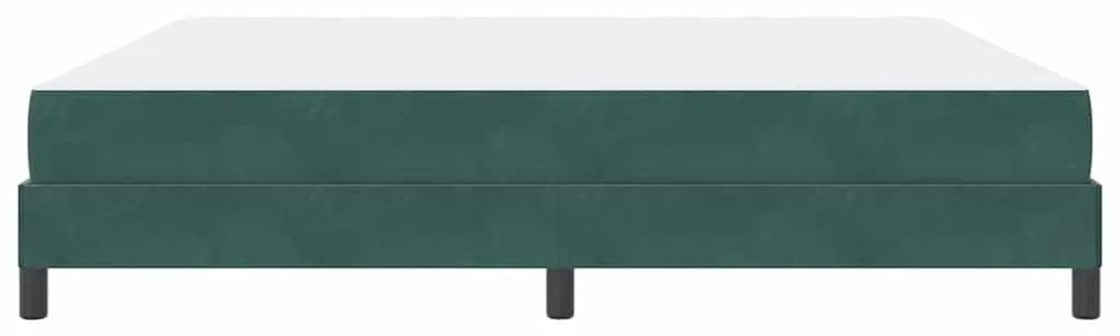 Cama box spring com colchão Verde Escuro 200 x 200 cm Veludo