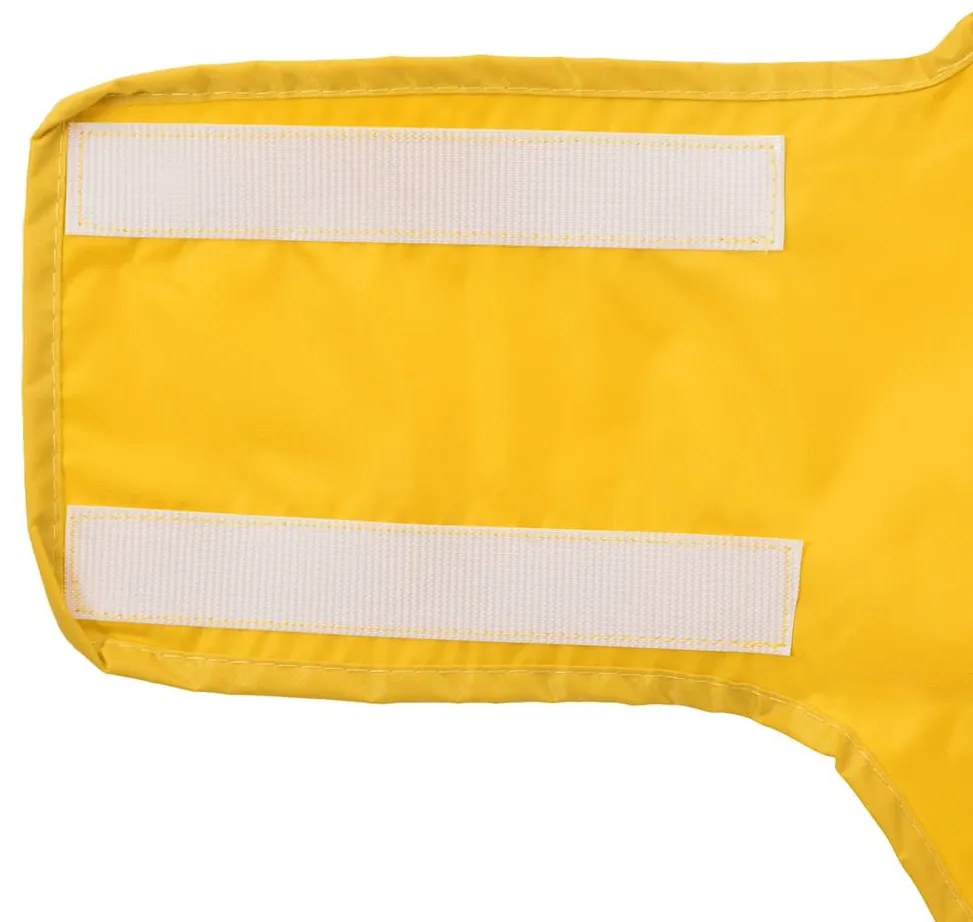 Capa de chuva para cães com tiras reflectoras amarelo XL