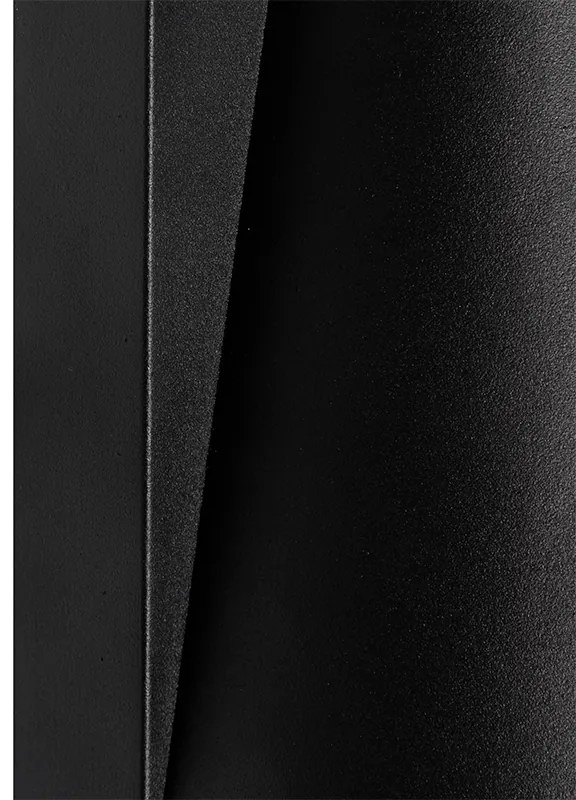 Candeeiro de parede exterior preto IP44 com sensor de movimento - Femke Industrial