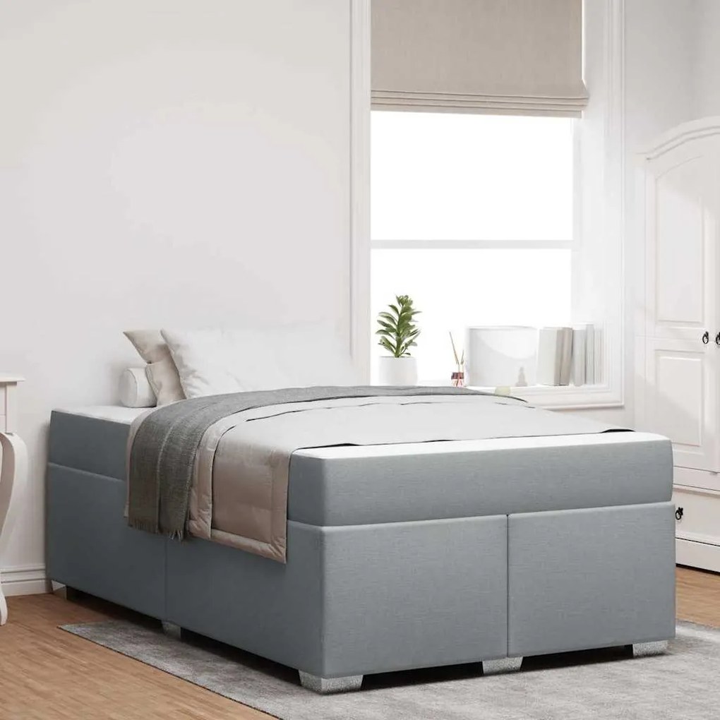 vidaXL Estrutura da Cama Outros Cinzento-claro 120 x 190 cm tecido