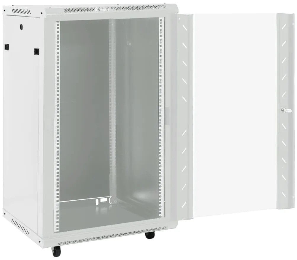 Armário bastidor 15U 19" IP20 60x60x100 cm cinzento