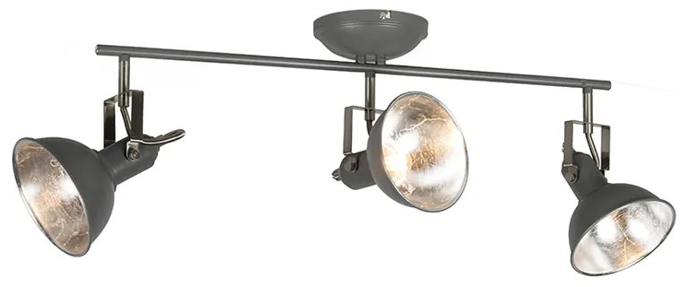 Projetores industriais antracite rotativos e inclináveis 3 luzes - Tommy