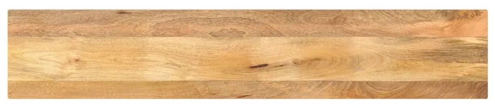 vidaXL Tampo de mesa retangular 140x40x3,8 cm mangueira maciça