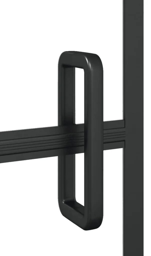 Divisória de chuveiro ESG 116x140 cm preto